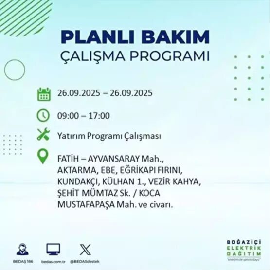 BEDAŞ, 10 saatlik kesintiyi duyurdu! 23 ilçe karanlığa gömülecek - 54. Resim