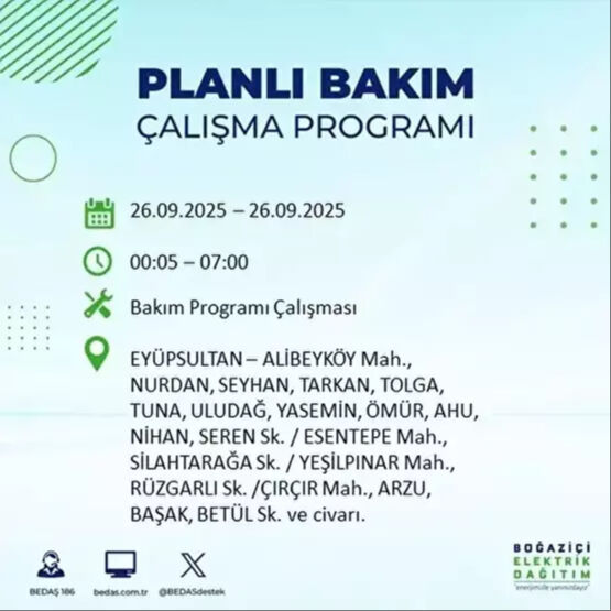 BEDAŞ, 10 saatlik kesintiyi duyurdu! 23 ilçe karanlığa gömülecek - 50. Resim