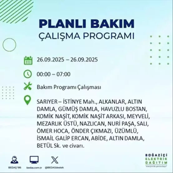 BEDAŞ, 10 saatlik kesintiyi duyurdu! 23 ilçe karanlığa gömülecek - 67. Resim