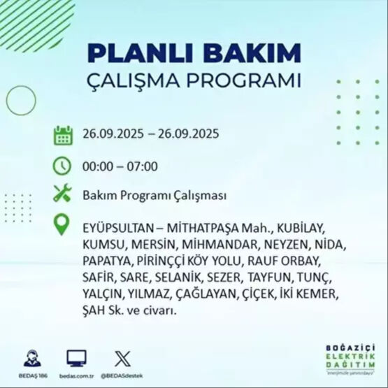 BEDAŞ, 10 saatlik kesintiyi duyurdu! 23 ilçe karanlığa gömülecek - 47. Resim