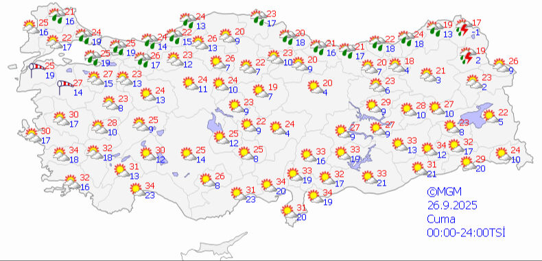 Bakanlık ve Meteoroloji'den 48 saatlik alarm! 11 ilde fırtına etkili olacak, İstanbul'da sıcaklık 17 dereceye düşecek - 1. Resim