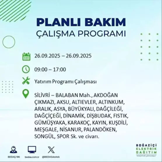 BEDAŞ, 10 saatlik kesintiyi duyurdu! 23 ilçe karanlığa gömülecek - 74. Resim