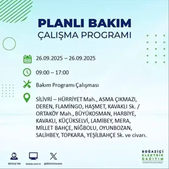 BEDAŞ, 10 saatlik kesintiyi duyurdu! 23 ilçe karanlığa gömülecek - 73. Resim
