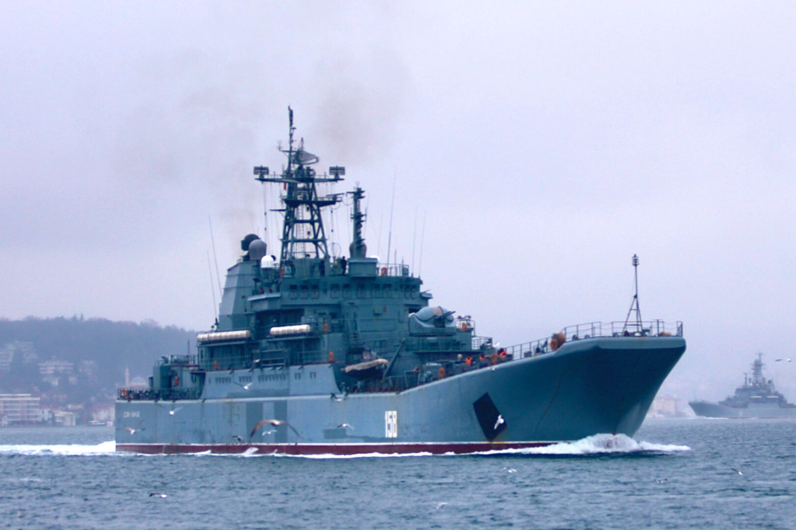 Rus savaş gemisi Danimarka kıyılarında! Radar sistemi kapalı şekilde tespit edildi - 1. Resim