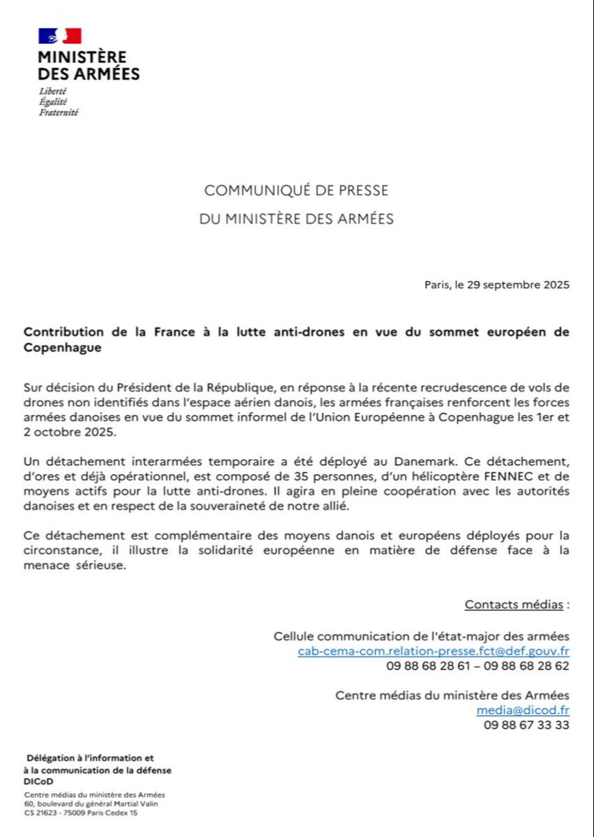 Drone tehdidi Avrupa’yı karıştırdı: Danimarka’ya Fransız askerleri gidiyor - 1. Resim
