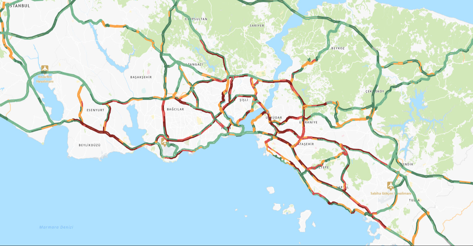 İstanbul haftaya yağmurla başladı! Trafik kilitlendi - 1. Resim