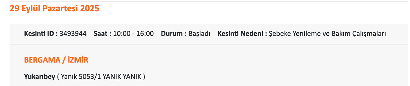 İzmir elektrik arıza! Gediz Elektrik duyurdu, 29 Eylül İzmir'de elektrikler ne zaman gelecek? İzmir elektrik arıza! Gediz Elektrik duyurdu, 29 Eylül İzmir'de elektrikler ne zaman gelecek? - 4. Resim