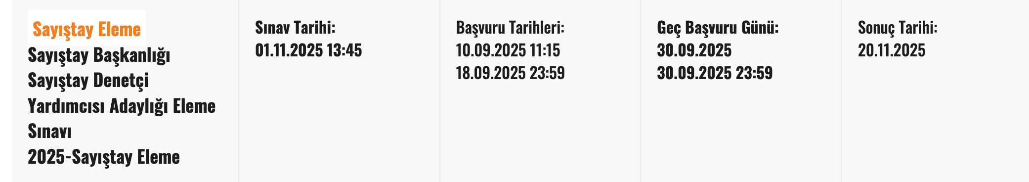2025-Sayıştay Eleme Sınavı ne zaman yapılacak? Geç başvurular bugün başladı - 1. Resim