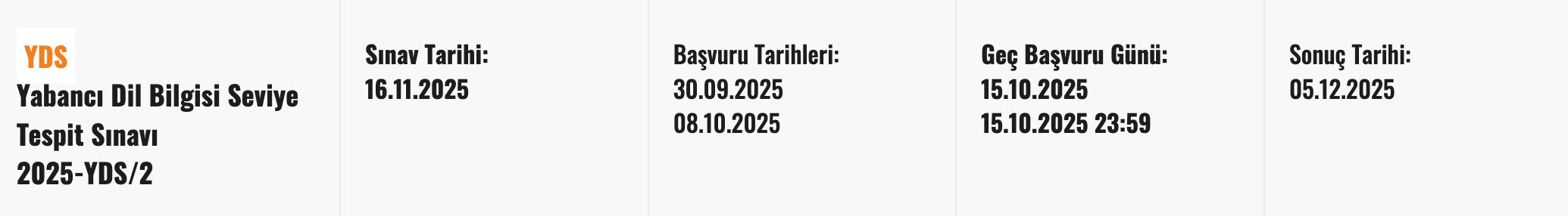 2025-YDS/2 başvuruları bugün başladı! 2025-YDS/2 başvuruları nereden ve nasıl yapılır? 2025-YDS/2 başvuruları bugün başladı! 2025-YDS/2 başvuruları nereden ve nasıl yapılır? - 1. Resim