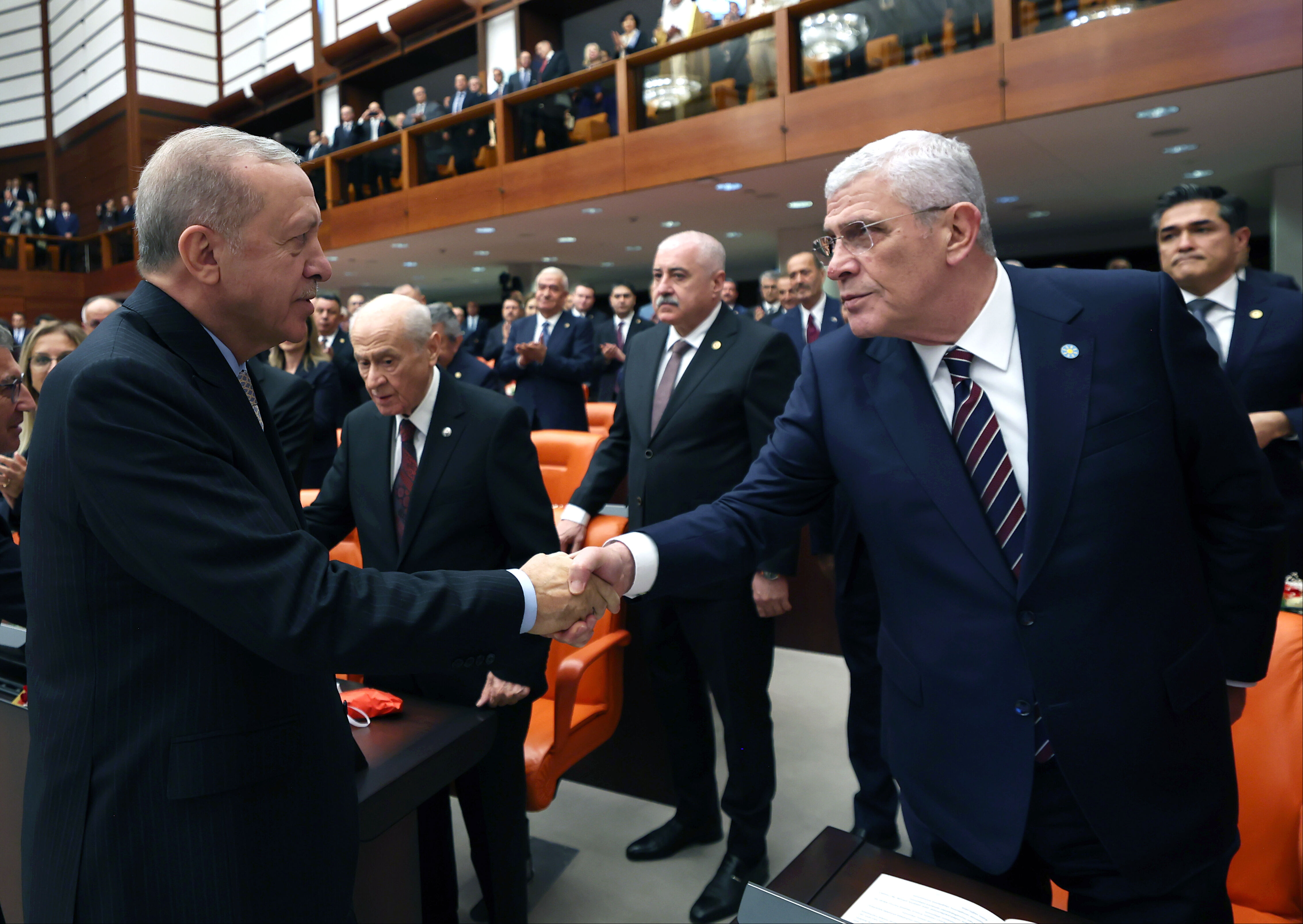 Cumhurbaşkanı Erdoğan, parti liderleriyle görüştü - 3. Resim