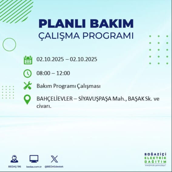 İstanbul’un 22 ilçesinde elektrik kesintisi! Bazı bölgelerde 8 saat sürecek - 13. Resim