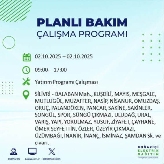 İstanbul’un 22 ilçesinde elektrik kesintisi! Bazı bölgelerde 8 saat sürecek - 53. Resim