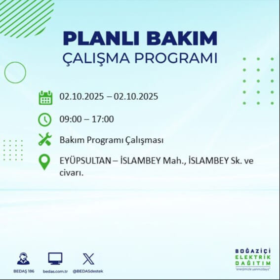 İstanbul’un 22 ilçesinde elektrik kesintisi! Bazı bölgelerde 8 saat sürecek - 31. Resim