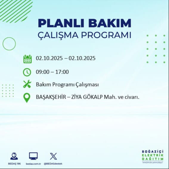 İstanbul’un 22 ilçesinde elektrik kesintisi! Bazı bölgelerde 8 saat sürecek - 16. Resim