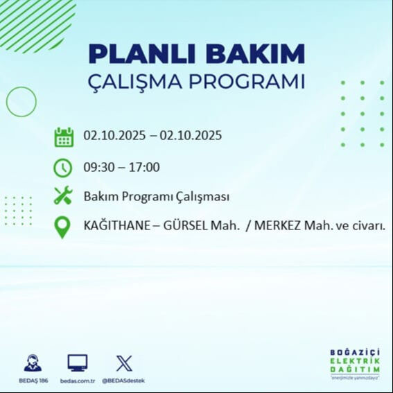 İstanbul’un 22 ilçesinde elektrik kesintisi! Bazı bölgelerde 8 saat sürecek - 43. Resim
