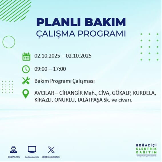 İstanbul’un 22 ilçesinde elektrik kesintisi! Bazı bölgelerde 8 saat sürecek - 6. Resim