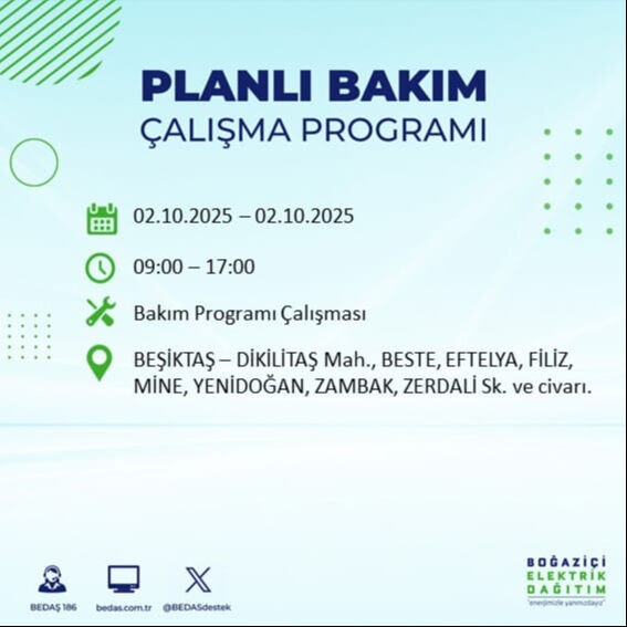 İstanbul’un 22 ilçesinde elektrik kesintisi! Bazı bölgelerde 8 saat sürecek - 22. Resim
