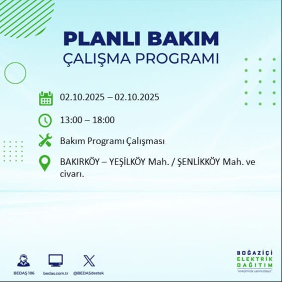 İstanbul’un 22 ilçesinde elektrik kesintisi! Bazı bölgelerde 8 saat sürecek - 14. Resim
