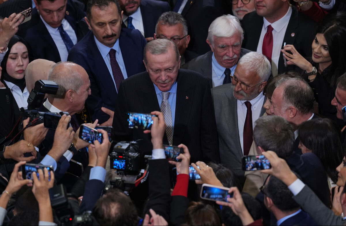 Meclis'te yeni yasama yılı resepsiyonu: Cumhurbaşkanı Erdoğan, parti liderleriyle buluştu - 4. Resim