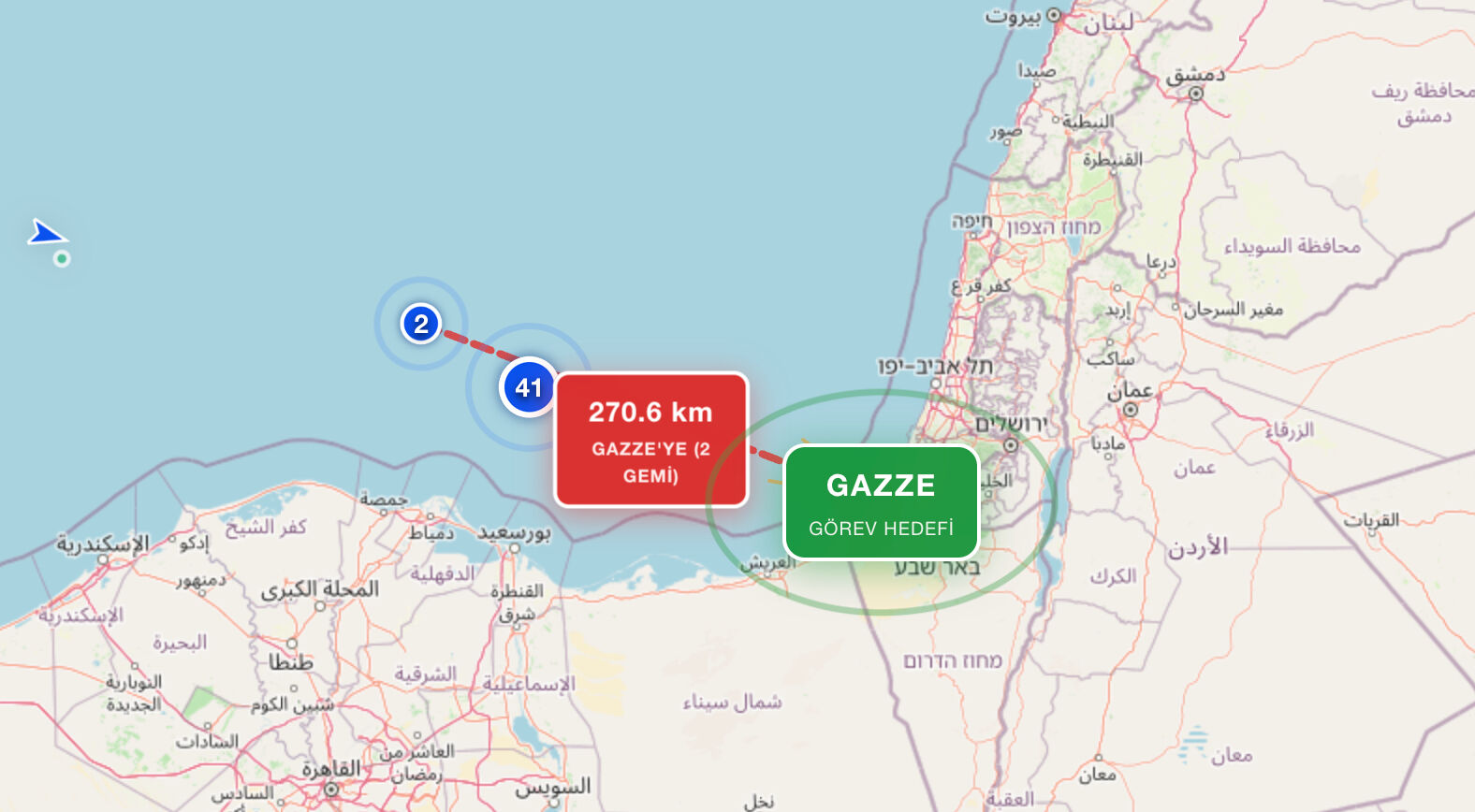 Sumud Filosu şu an nerede, canlı takip nereden izlenir? Gazze'ye yardım sınıra yaklaştı! - 1. Resim