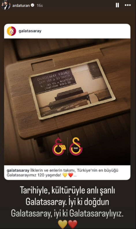 Arda Turan'dan Galatasaray paylaşımı - 2. Resim