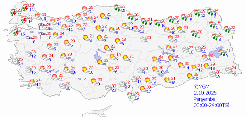 Meteoroloji bölge bölge alarm verdi! Fırtına ve sağanak peş peşe geliyor - 1. Resim