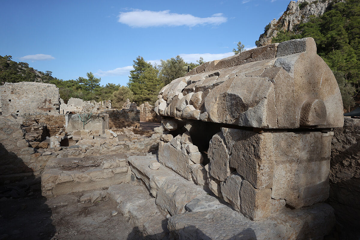 Olympos kazılarında eşine az rastlanan bir hamam ortaya çıktı - 5. Resim