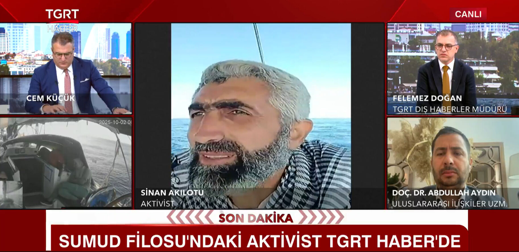 Sumud Filosu'ndaki Türk aktivistten dikkat çeken sözler: Müdahale etmek bizim ülkemize düşüyor - 1. Resim