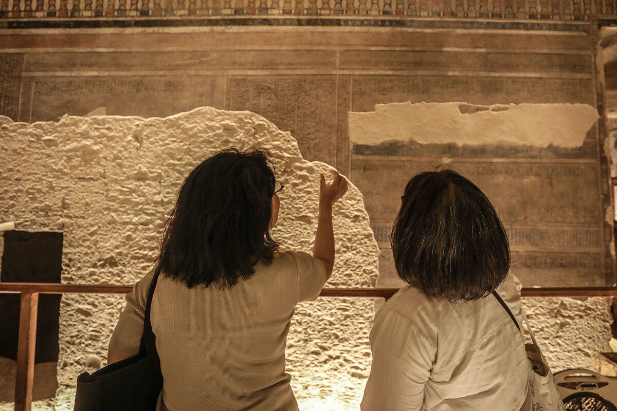 Firavun mezarı a&ccedil;ılıyor: Mısır'da 20 yıl s&uuml;ren Amenhotep&rsquo;in restorasyonu son erdi - 2. Resim