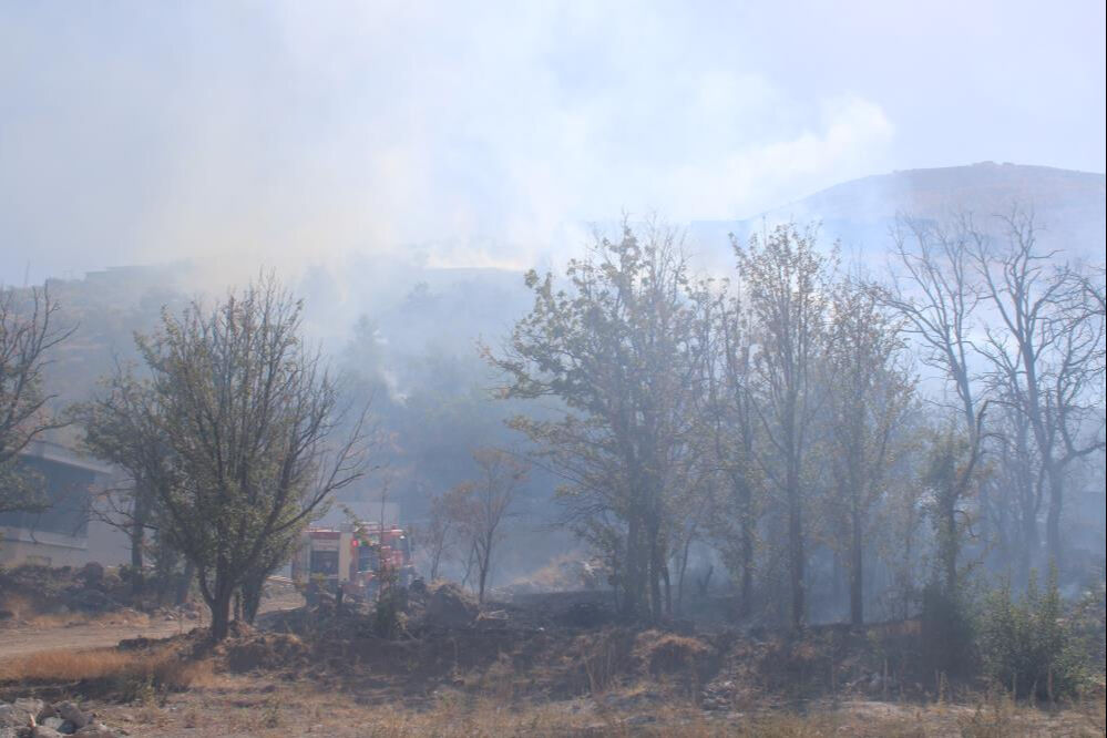 Kayseri'de sıcak saatler! Patlıcan, biber közlerken orman yaktılar - 4. Resim