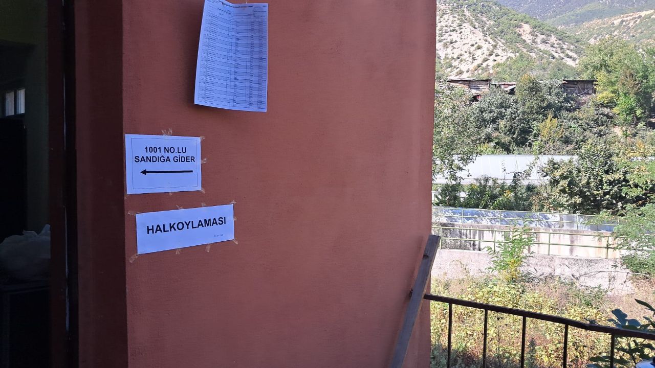 Artvin&#039;de sandık kuruldu! Referandumdan &#039;hayır&#039; çıktı