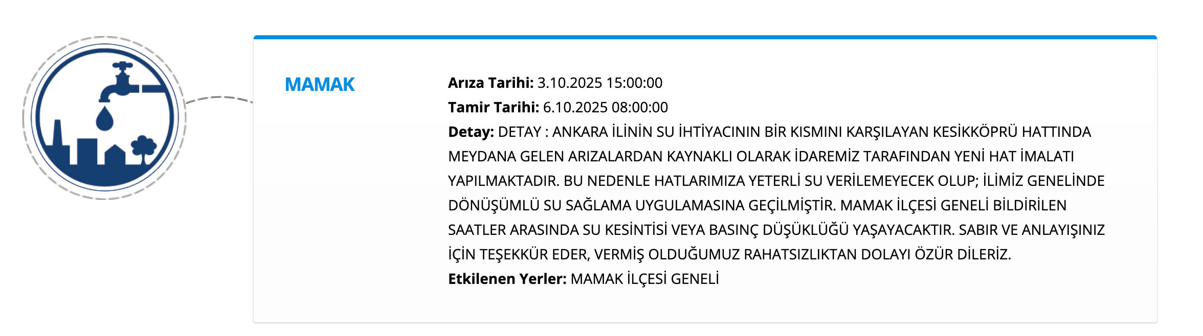 ASKİ su kesintisi sorgulama ekranı: 5 Ekim Ankara'da sular ne zaman gelecek? - 10. Resim