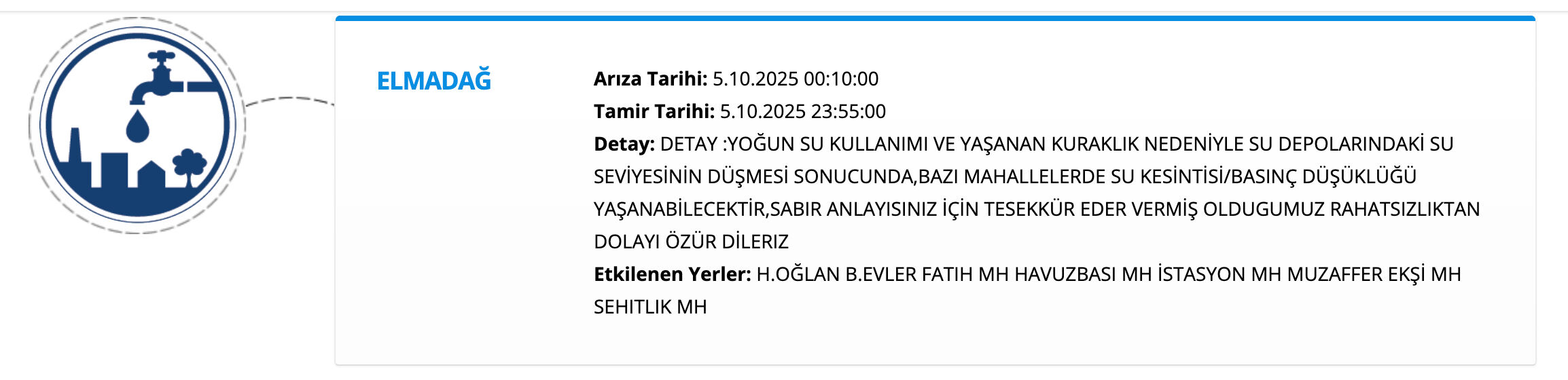 ASKİ su kesintisi sorgulama ekranı: 5 Ekim Ankara'da sular ne zaman gelecek? - 5. Resim