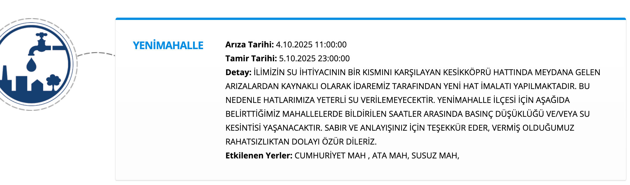 ASKİ su kesintisi sorgulama ekranı: 5 Ekim Ankara'da sular ne zaman gelecek? - 13. Resim