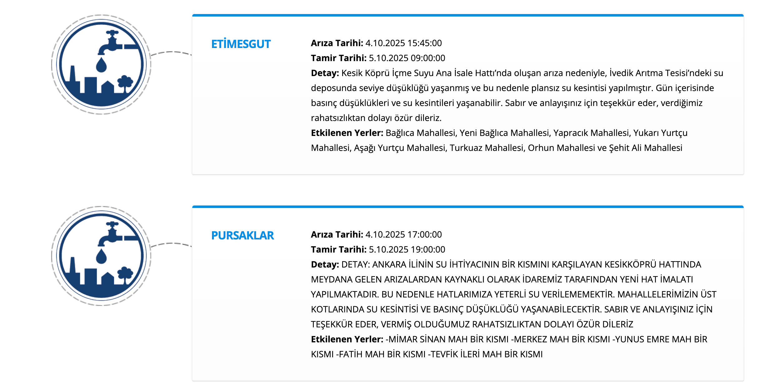 ASKİ su kesintisi sorgulama ekranı: 5 Ekim Ankara'da sular ne zaman gelecek? - 16. Resim