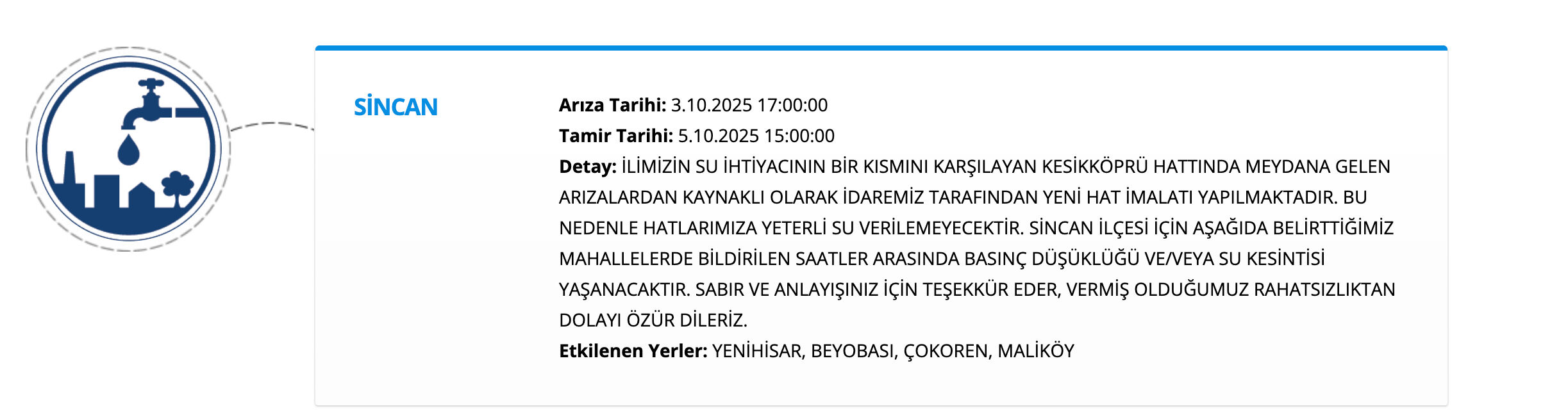 ASKİ su kesintisi sorgulama ekranı: 5 Ekim Ankara'da sular ne zaman gelecek? - 11. Resim