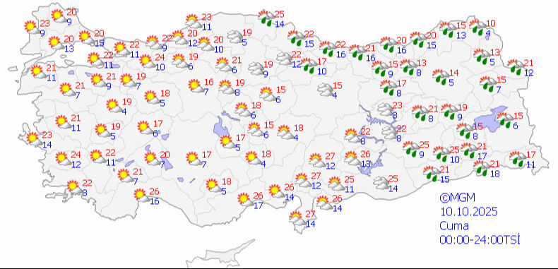 Meteoroloji tarih vererek uyardı: Sıcaklıklar 5 derece düşüyor, sağanak geliyor! - 7. Resim