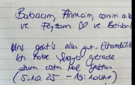 Filo içinde yer alan Türk vatandaşı Hüseyin Şuayb Ordu ile Alman vatandaşı eşi Sümeyye Ordu’dan günler sonra ilk haber ulaştı.