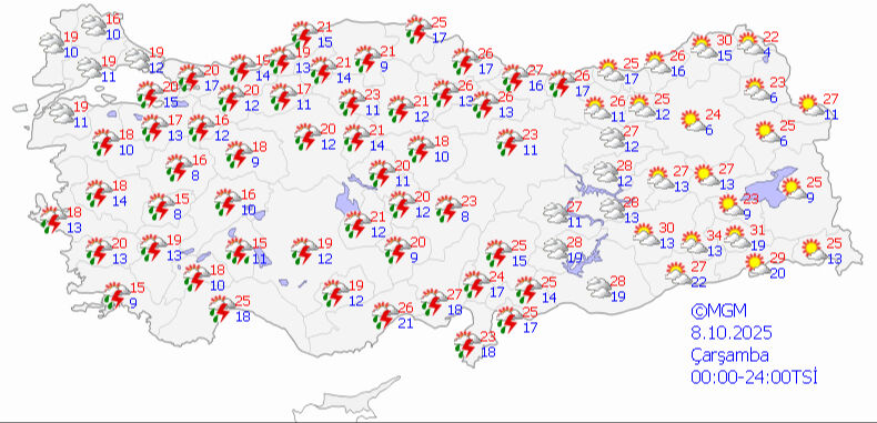 Yunanistan'dan geldi, Türkiye'yi vuracak! Meteoroloji il il uyarı verdi: İstanbullular bu geceye dikkat - 2. Resim