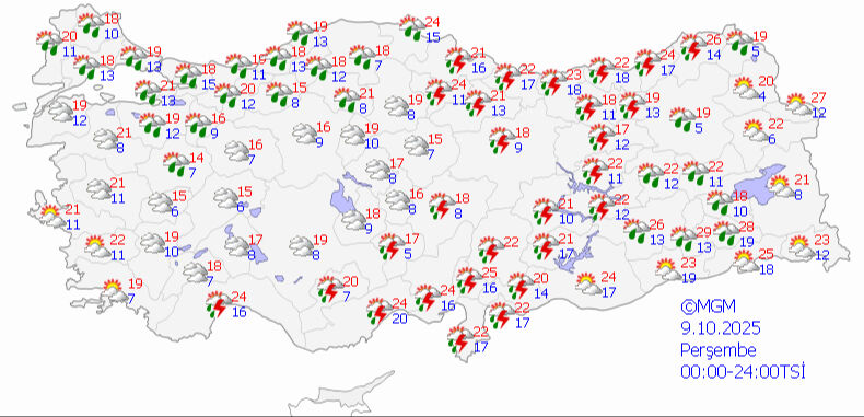 Yunanistan'dan geldi, Türkiye'yi vuracak! Meteoroloji il il uyarı verdi: İstanbullular bu geceye dikkat - 3. Resim