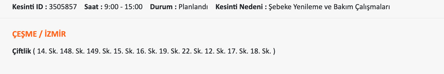 Gediz elektrik kesintisi: 9 Ekim İzmir'de elektrik kesintisi ne zaman gelecek? Güzelyalı, Urla, Torbalı.... Gediz elektrik kesintisi: 9 Ekim İzmir'de elektrik kesintisi ne zaman gelecek? Güzelyalı, Urla, Torbalı.... - 7. Resim