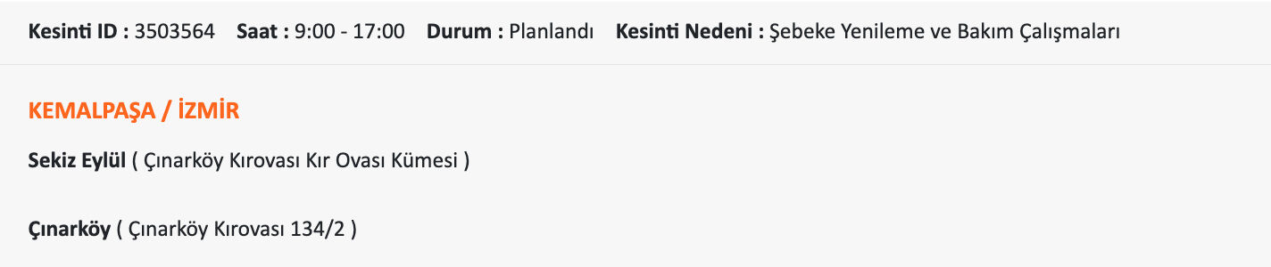Gediz elektrik kesintisi: 9 Ekim İzmir'de elektrik kesintisi ne zaman gelecek? Güzelyalı, Urla, Torbalı.... Gediz elektrik kesintisi: 9 Ekim İzmir'de elektrik kesintisi ne zaman gelecek? Güzelyalı, Urla, Torbalı.... - 14. Resim