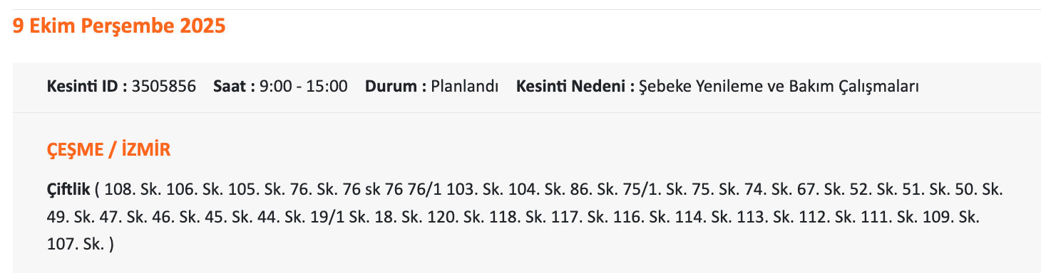 Gediz elektrik kesintisi: 9 Ekim İzmir'de elektrik kesintisi ne zaman gelecek? Güzelyalı, Urla, Torbalı.... Gediz elektrik kesintisi: 9 Ekim İzmir'de elektrik kesintisi ne zaman gelecek? Güzelyalı, Urla, Torbalı.... - 6. Resim