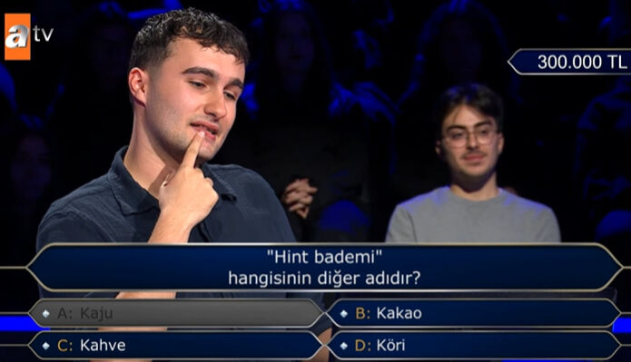 Hint bademi hangisinin diğer adı? Kim Milyoner Olmak İster’de 300 bin TL'lik sorunun cevabı - 1. Resim