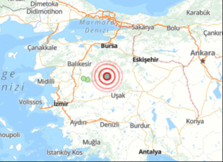 Kütahya Simav'da 3.4 büyüklüğünde deprem! - 1. Resim