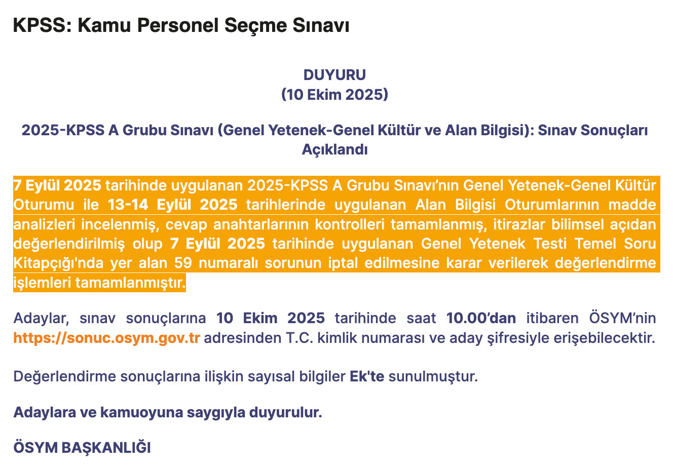 KPSS Sonuç Sorgulama: KPSS lisans sonuçları açıklandı mı, ne zaman açıklanacak? - 2. Resim