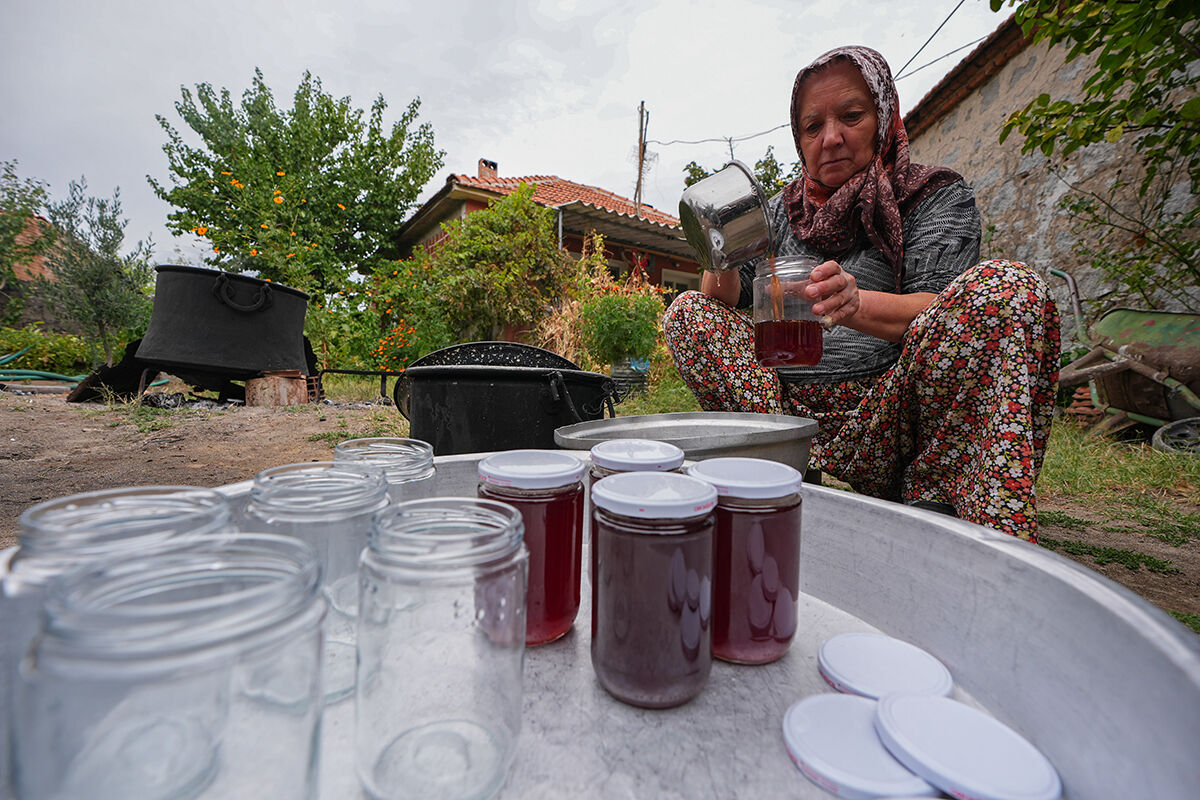Kışın olmazsa olmazı, gribe kalkan... Kızılçam kozalağı pekmez üretimi başladı: Bergama’nın yeni trend sağlık ürünü - 4. Resim