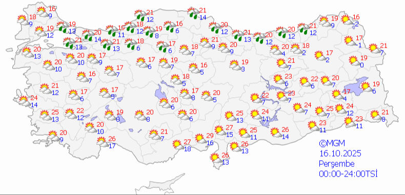 Meteoroloji tahminlerini güncelledi: 6 il sarı koda geçti, sıcaklık 10 derece birden düşüyor - 5. Resim
