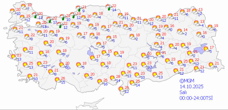 Meteoroloji tahminlerini güncelledi: 6 il sarı koda geçti, sıcaklık 10 derece birden düşüyor - 3. Resim