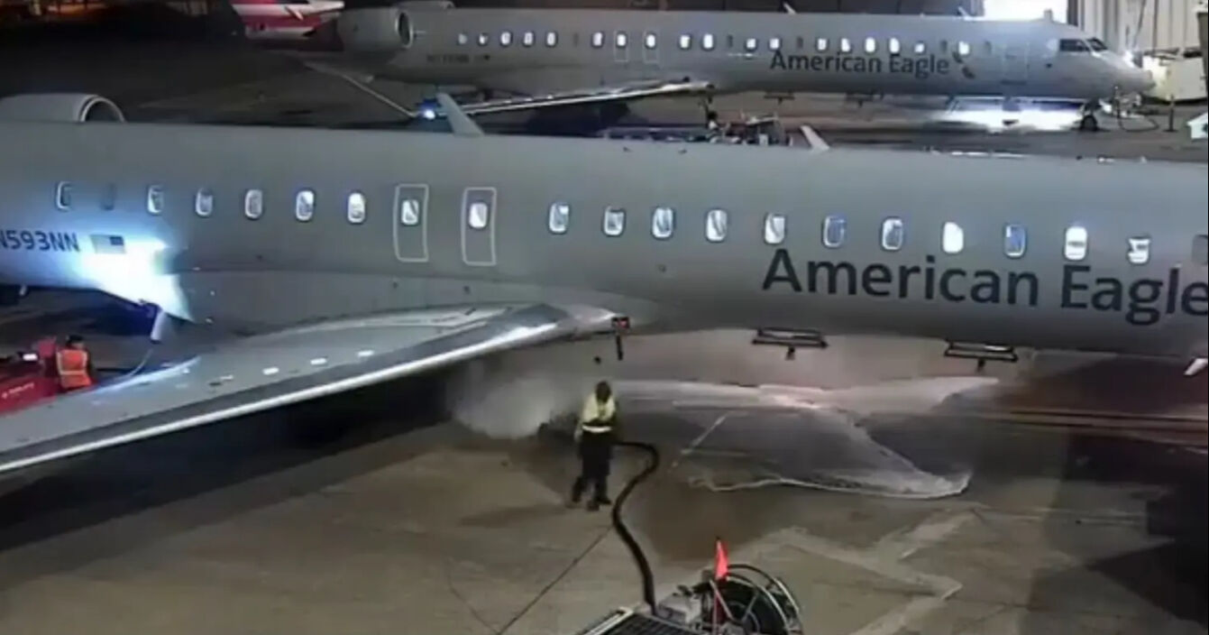 ABD'de havaalanında facia! Yakıt ikmal hortumu kontrolden çıktı, o anlar kamerada - 1. Resim